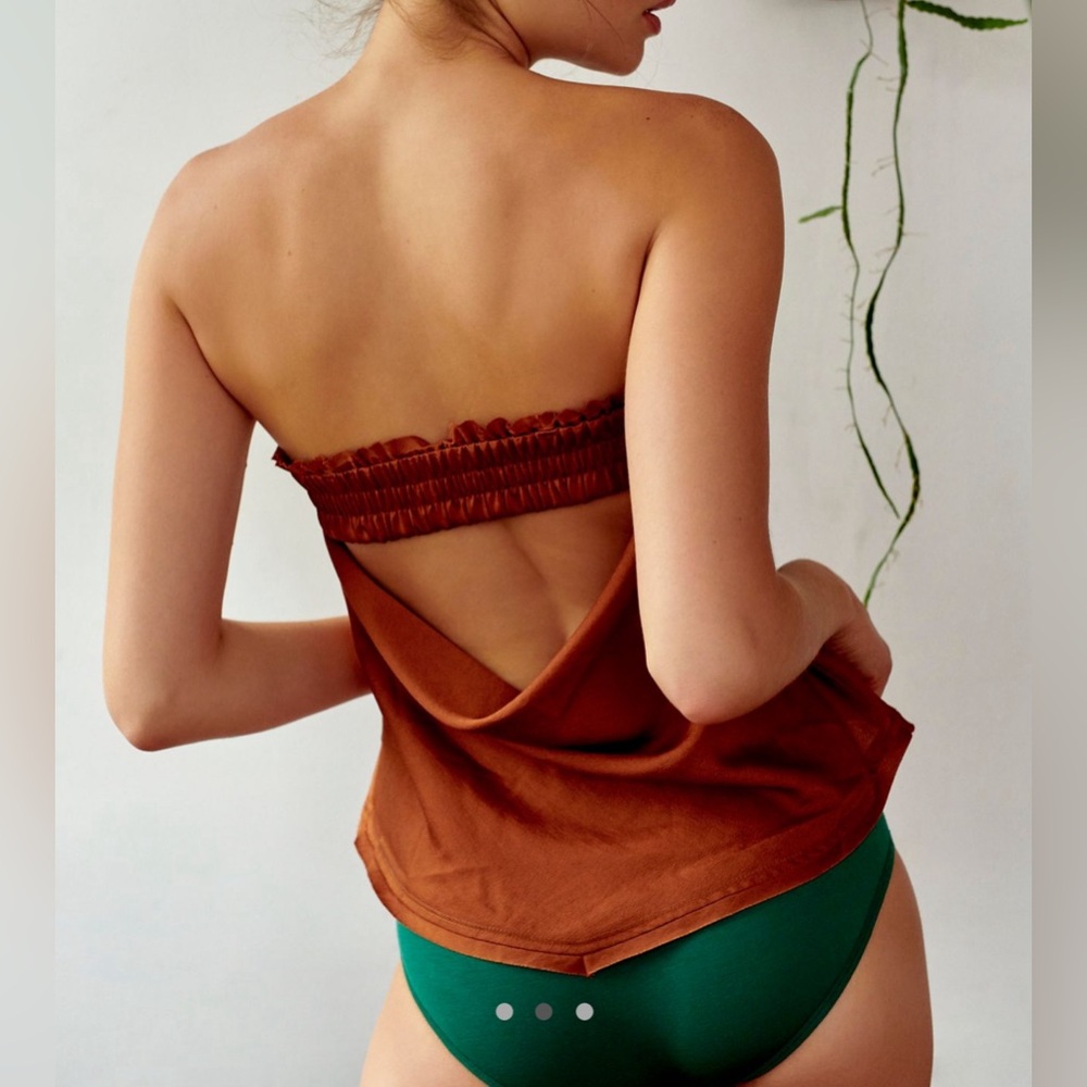 Free People Silky Tube Top Open Back  Take You Anywhere